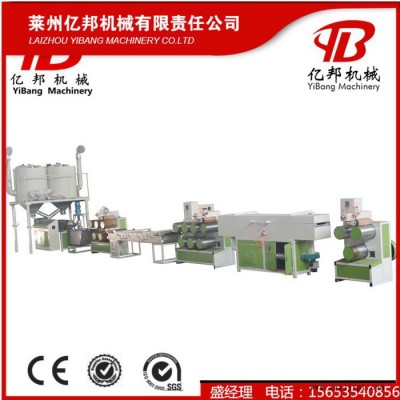 SJL億邦65型 PPPE塑料圓絲抽絲機組，PET片料毛刷掃把絲機械設備 PET塑料拉絲機