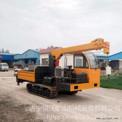恒沃農(nóng)用履帶隨車起重機(jī) 全地形履帶式隨車吊 橡膠履帶隨車起重機(jī)