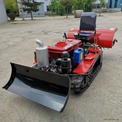 云南梯田旋耕機生產廠家 可爬坡的旋耕機 耐磨防滑橡膠履帶旋耕設備