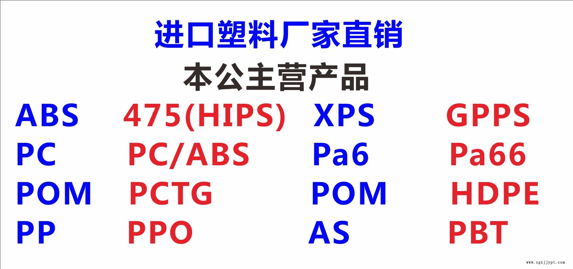 進口塑料大類
