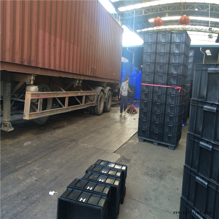 610*420*315防靜電塑料膠框 深圳防靜電周轉箱膠箱防靜電周轉筐示例圖5