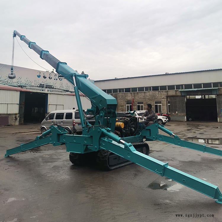 現貨供應橡膠履帶蜘蛛吊車 科特威爾5噸蜘蛛吊車價格優惠