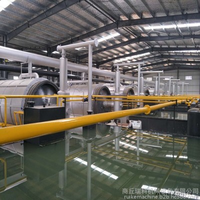 瑞科RK-P10半連續(xù)式廢舊輪胎塑料提煉柴汽油設備 廢舊輪胎煉油設備 提煉鋼絲炭黑 廢塑料煉油設備 廢輪胎煉油