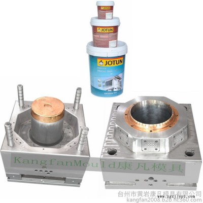 注射成型塑料模具18L涂料桶模具 20公斤機(jī)油桶模具25公斤真石漆桶模具，潤滑油桶模具制造