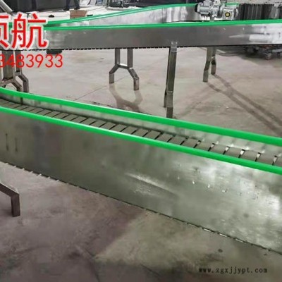 廠家推薦優質POM塑鋼鏈板輸送機 頂板鏈輸送線 平頂鏈輸送流水線
