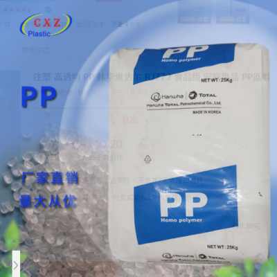 注塑 高透明 PP 韓華道達爾 RJ772 食品級 家庭用品 PP原料