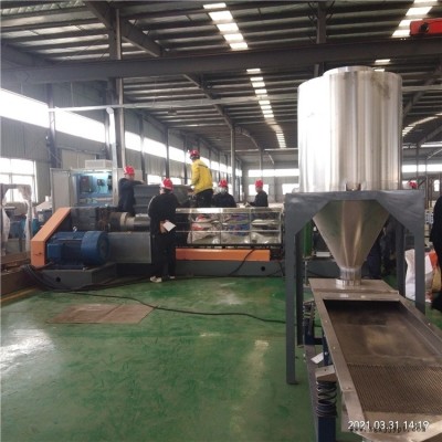 JD內外屏蔽電纜料造粒機設備_佳德塑料擠出機
